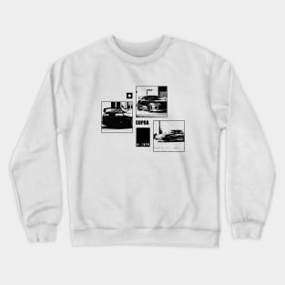 TOYOTA SUPRA MK4 Black 'N White Archive Crewneck Sweatshirt